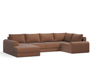 Угловой диван Модерно П-образный, рогожка