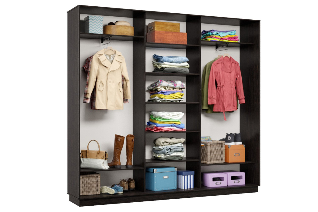 Шкафы-купе 3-х дверные, Шкаф-купе Премьер Лайт 55 (08;05;08) трехдверный