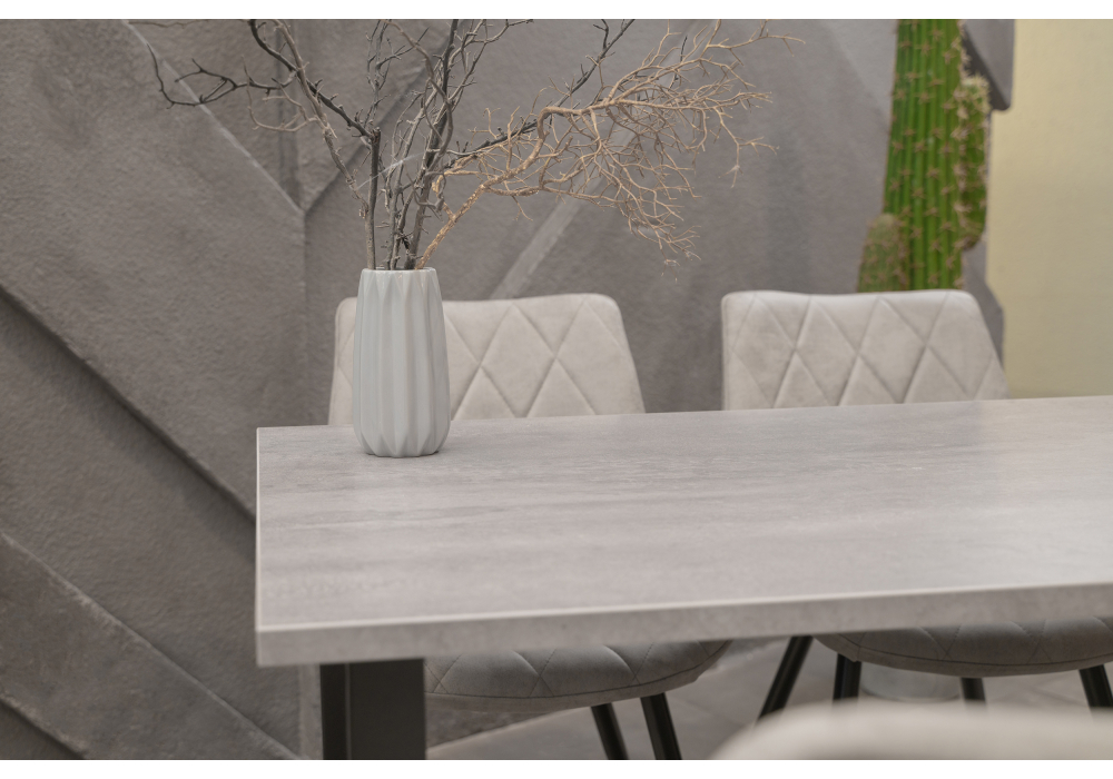 Обеденные столы, Стол деревянный Тринити Лофт 140 25 мм (матовый черный)