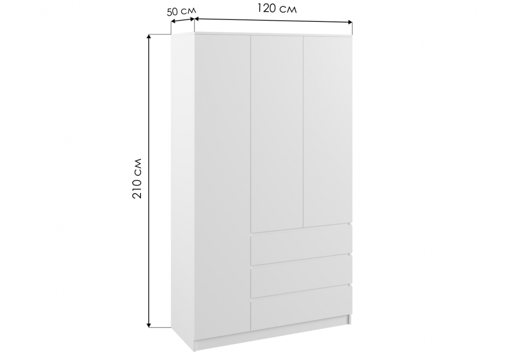 Шкафы распашные, Шкаф Мадера ШМ 1200 ЛДСП