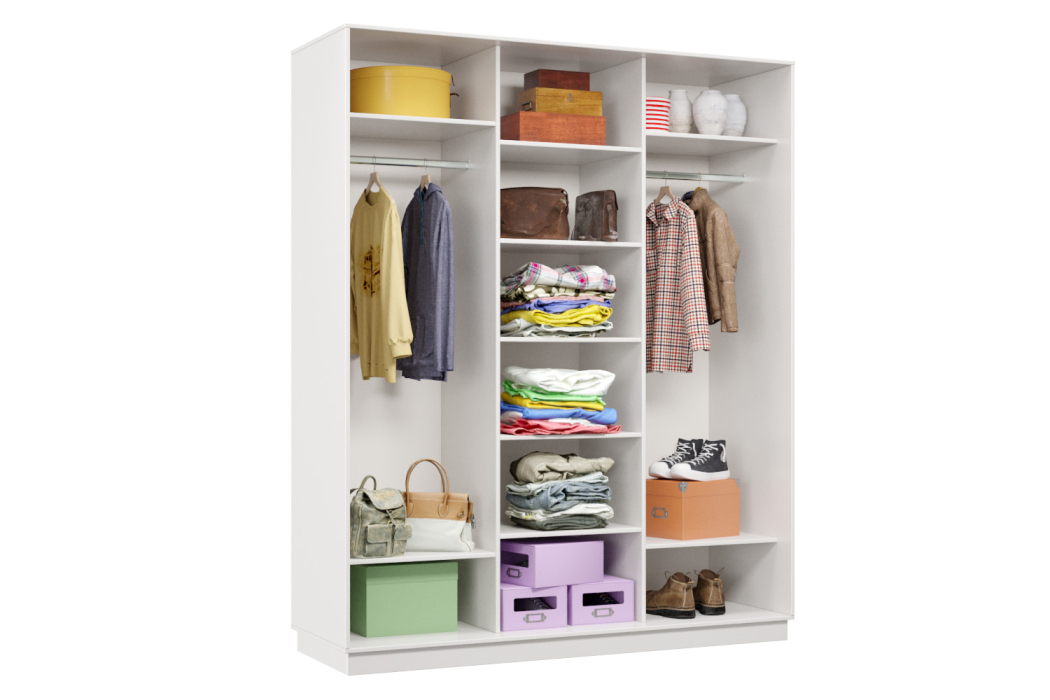 Шкафы-купе 3-х дверные, Шкаф-купе Премьер Лайт 26 (11;11;11) трехдверный