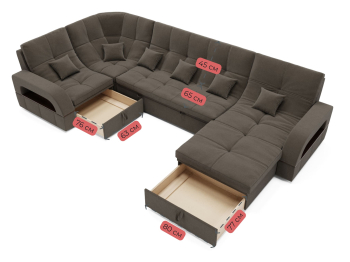 Модульный диван Майами-4,венеция,велюр