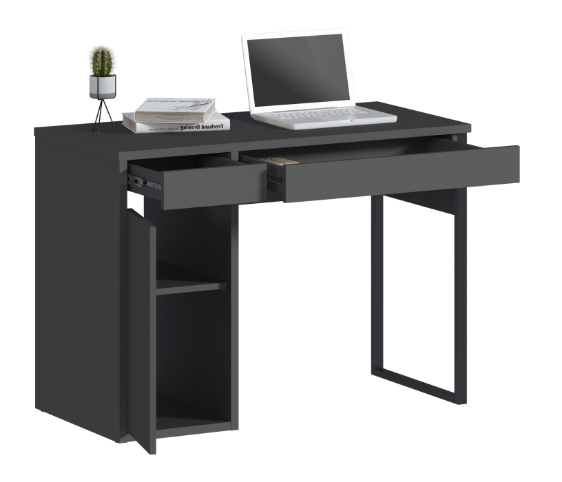 Прямые компьютерные столы, Стол Мика СБ-3309 Диамант серый