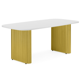 Деревянный стол Бавария 160*90 (золотые ноги)