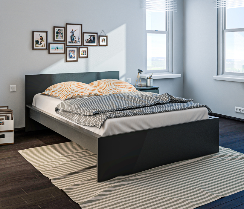 Кровати 140 см, Кровать (1400) Леон/Бруклин СБ-3368