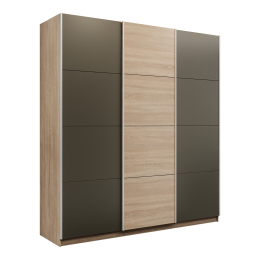 Шкаф-купе Прайм 3-х дверный Стекла хаки/ДСП/Доводчики 210х57х230