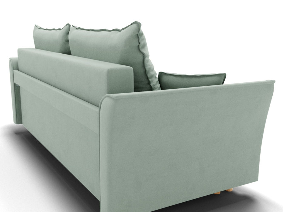 Диваны еврокнижки, Прямой диван Наоми,еврокнижка,велюр