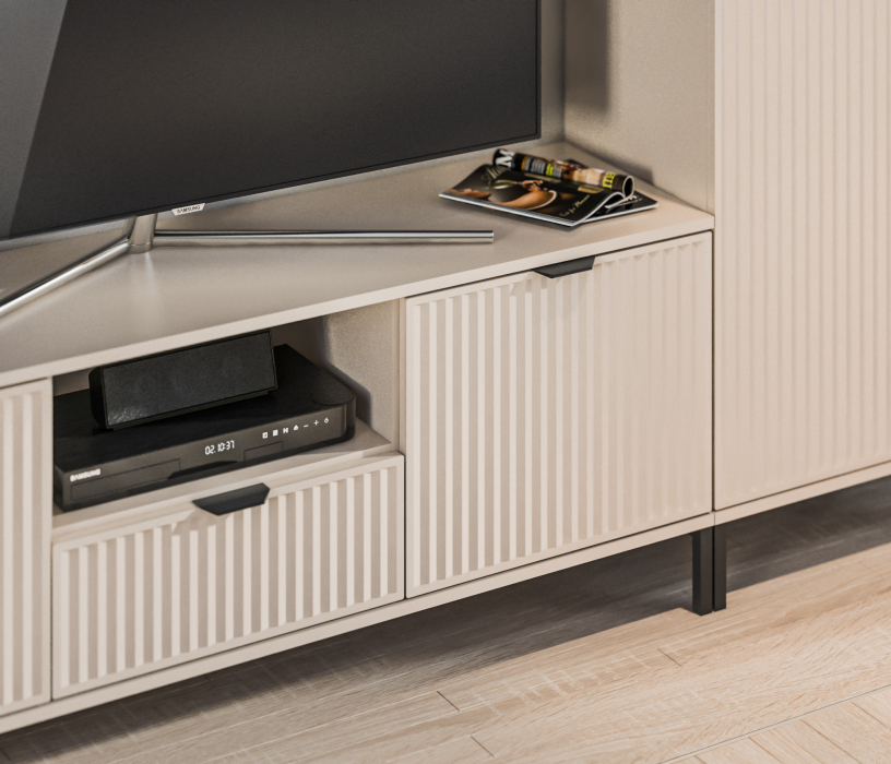 Стенки для гостиной, Набор для гостиной Турин Кашемир серый/МДФ Кашемир