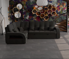 Диваны угловые в гостиную, Модульный диван Майами-3,микровелюр,антивандальная и водостойкая ткань,венеция