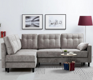 Угловой диван Арно, Велюр Лаки