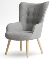 Кресло для отдыха, Кресло интерьерное Шелли, искусственный мех