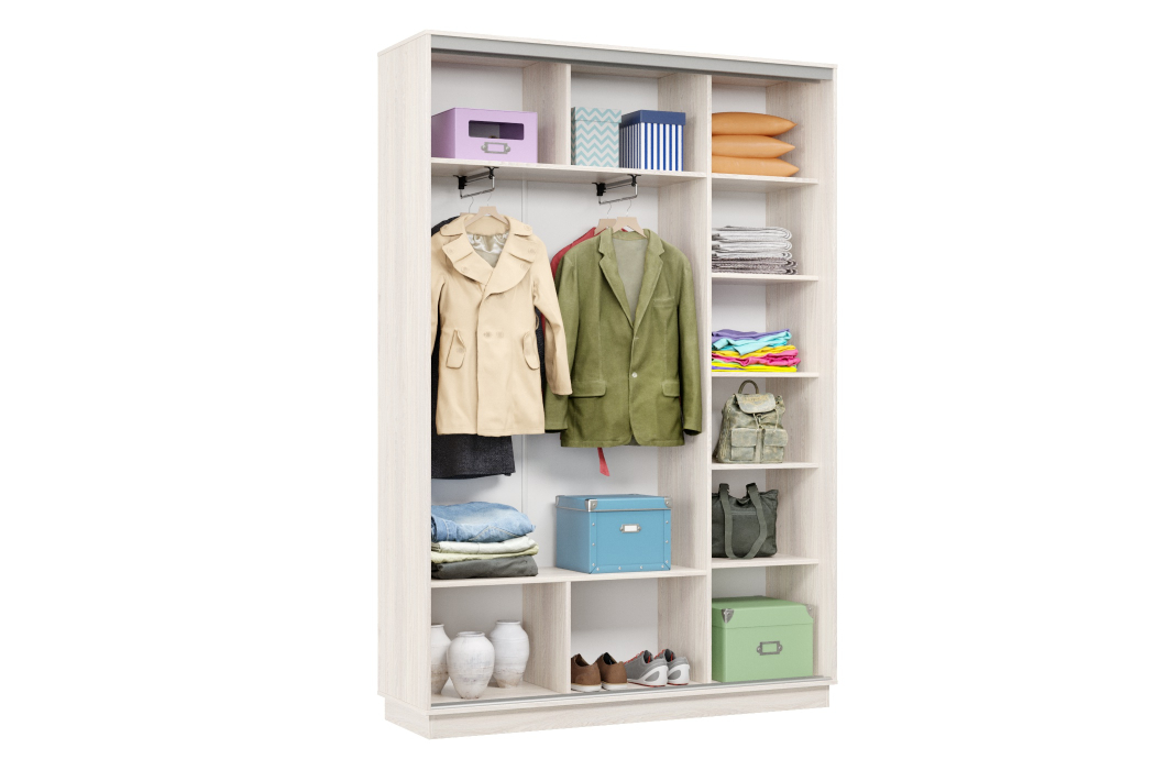 Шкафы-купе 2-х дверные, Шкаф-купе Премьер Лайт 11 П-3159 двухдверный