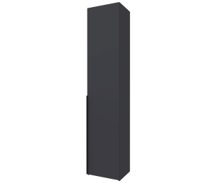 Шкаф 1-дверный Лаура 10 Серый уголь