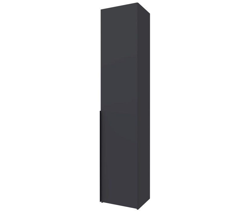 Для одежды, Шкаф 1-дверный Лаура 10 Серый уголь