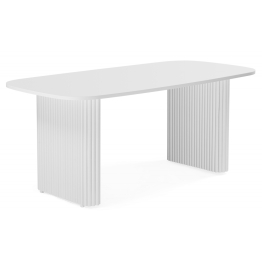 Деревянный стол Бавария 160*90 (белые ноги)