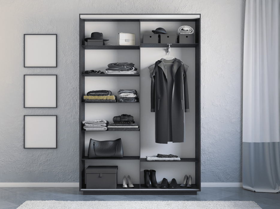 Шкафы-купе 2-х дверные, Шкаф-купе Экспресс 2-х дверный Фотопечать Квадрат Стекла 140х45х240