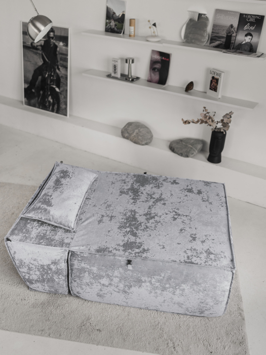 Кресло для отдыха, Бескаркасное кресло Клайд,плюше