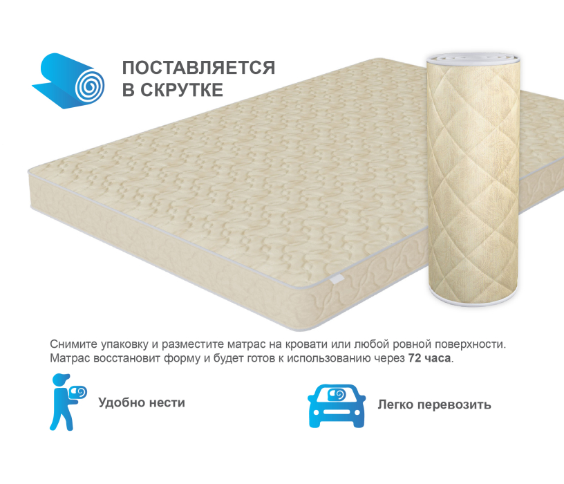 В скрутке, Матрас Эльбис в скрутке 1200*2000