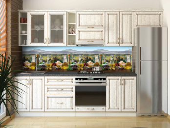 Кухонный фартук Прованс 3000x600x1.5 мм глянец
