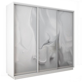Шкаф-купе Экспресс 3-х дверный Фотопечать Шелк Стекла 180х45х240