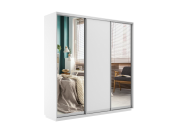 Шкаф-купе Экспресс Медиум (2 зеркала) трио 2200 x 1800 x 450