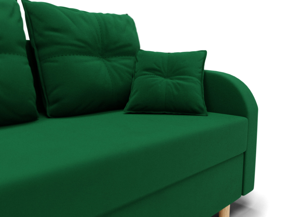 Диваны еврокнижки, Прямой диван Генри,НПБ,еврокнижка,велюр