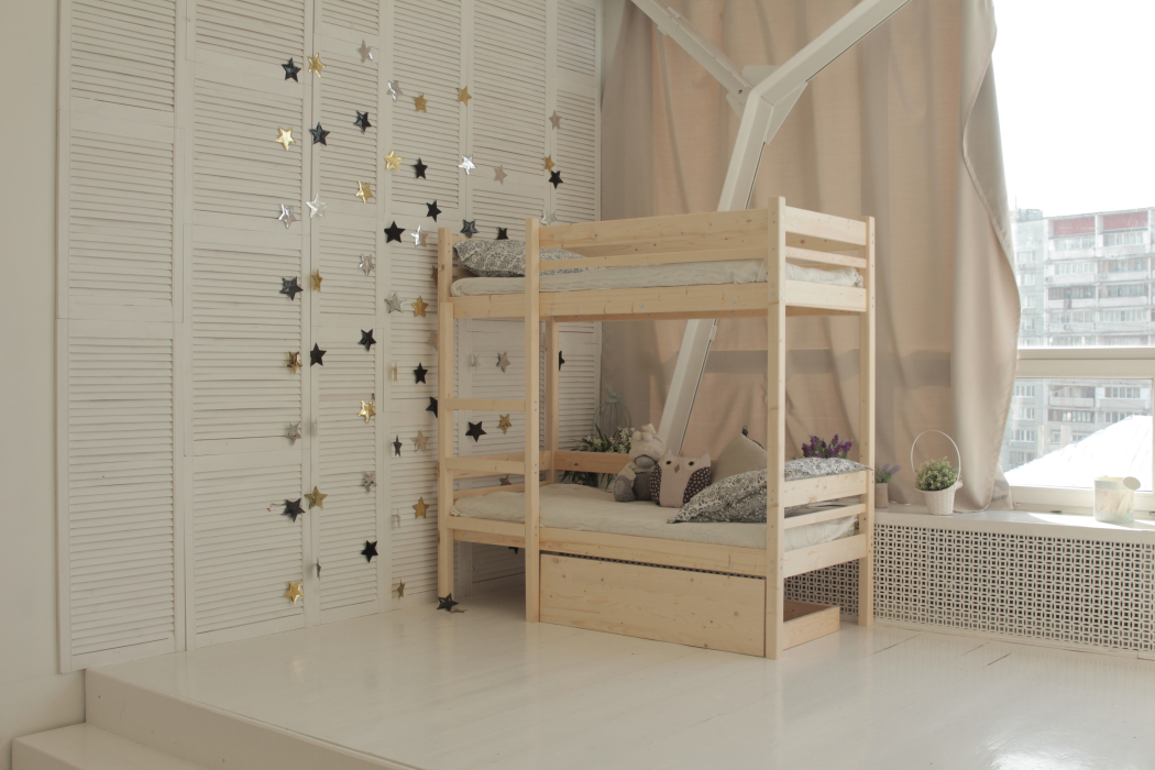 Для подростков, Детская двухъярусная кровать Дональд 70х190