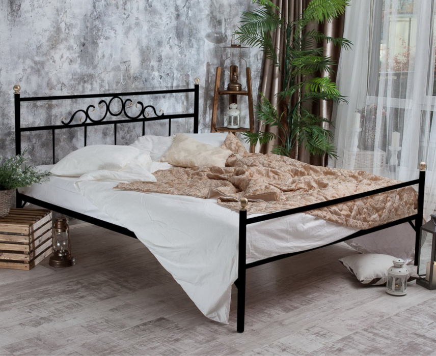 Кованые кровати, Кованая кровать Сандра1.8 с одной спинкой