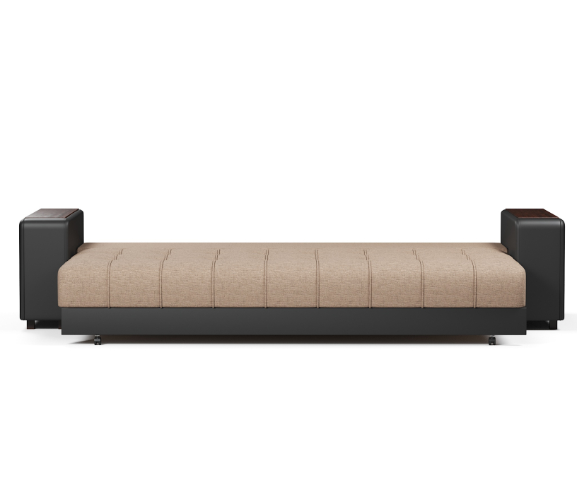 Диваны прямые, Диван прямой Дубай 2 еврокнижка рогожка+экокожа