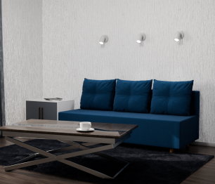 Прямой диван Сияние,НПБ,еврокнижка,велюр