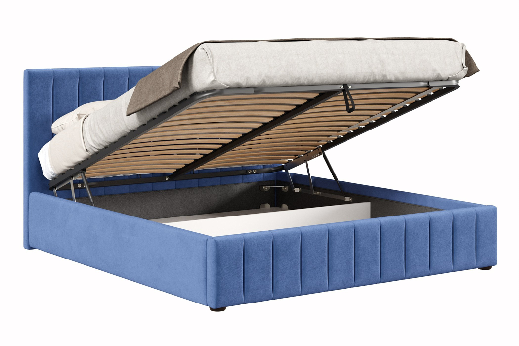 Мягкая кровать, Кровать Верона 1800 с подъёмным механизмом, велюр