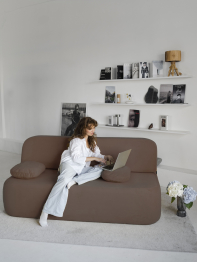 Бескаркасный диван Бабл, велюр