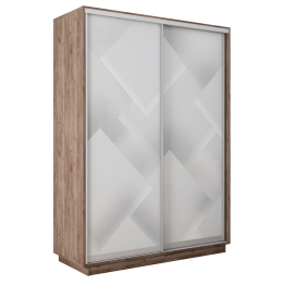 Шкаф-купе Экспресс 2-х дверный Фотопечать Квадрат Стекла 140х60х220