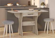 Обеденные столы, Стол раскладной с ящиком