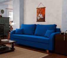 Диваны еврокнижки, Прямой диван Оазис,еврокнижка,велюр