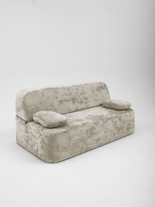 Дизайнерские диваны для гостиной, Бескаркасный диван Бабл, плюше 