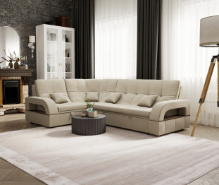 Модульный диван Майами-3,микровелюр,антивандальная ткань,венеция
