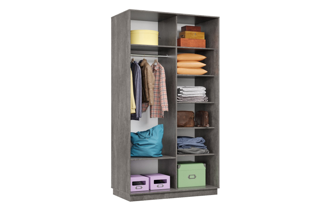 Шкафы-купе 2-х дверные, Шкаф-купе Премьер МИНИ 02 (01ЗБ;01ЗБ) фасады зеркало бронза/двухдверный/Профиль чёрный муар