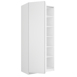 Шкаф складной Е1 Локер ("Гармошка" с системой Push to Move/Левый)101х52,5х220 см, с полками