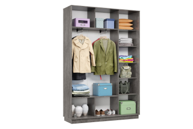 Шкаф-купе Премьер 11 (01РБ;01РБ) фасады ромб белый/двухдверный/Профиль чёрный муар