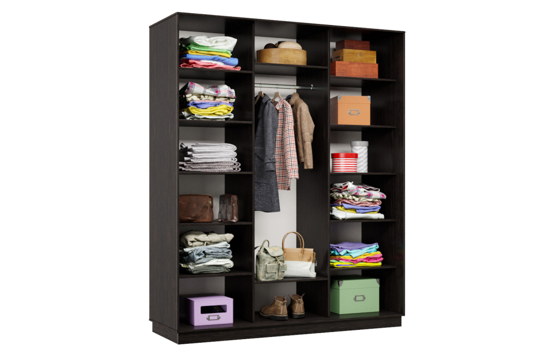 Шкафы-купе 3-х дверные, Шкаф-купе Премьер Лайт 32 (02;02;02) трехдверный