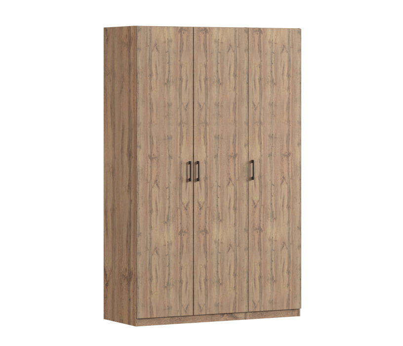 Для одежды, Шкаф трехдверный Макс 1500 мм, вариант №4 (ЛДСП, корпус дуб вотан)