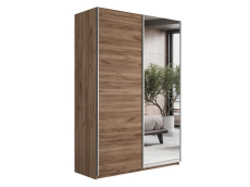 Шкафы-купе 2-х дверные, Шкаф Прайм дуо ДСП+зеркало 2300 х 1200 х 570
