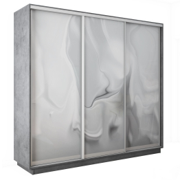 Шкаф-купе Экспресс 3-х дверный Фотопечать Шелк Стекла 210х45х220