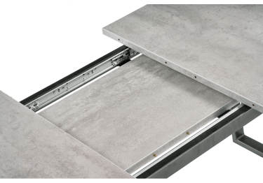 Стол деревянный раскладной Лота Лофт 120 25 мм (матовый черный)