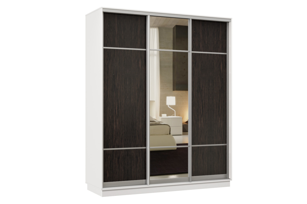 Шкафы-купе, Шкаф-купе Премьер Лайт 23 (08;11;08) трехдверный