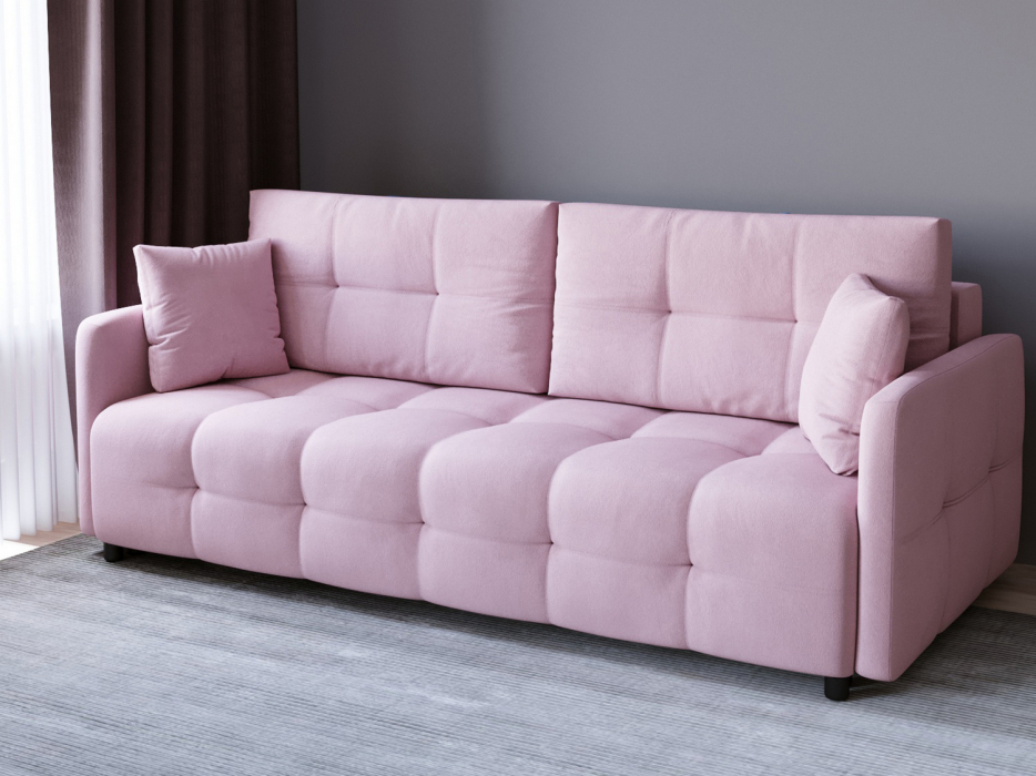 Диваны с ящиком для белья, Диван-кровать Квадро, велюр