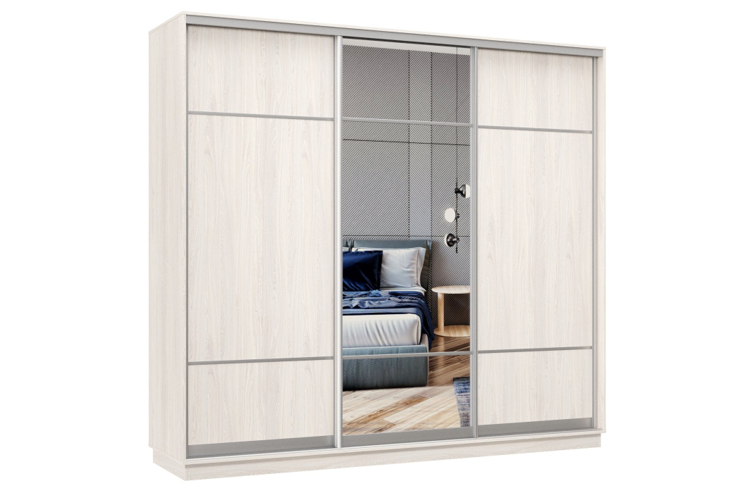Шкафы-купе 3-х дверные, Шкаф-купе Премьер Лайт 60 (08;11;08) трехдверный