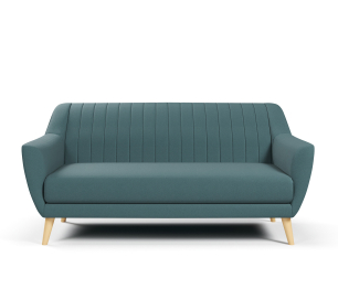 Диван прямой Стокгольм нераскладной,велюр