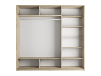 Шкаф-купе Прайм 3-х дверный Стекла хаки/ДСП/Доводчики 180х57х230